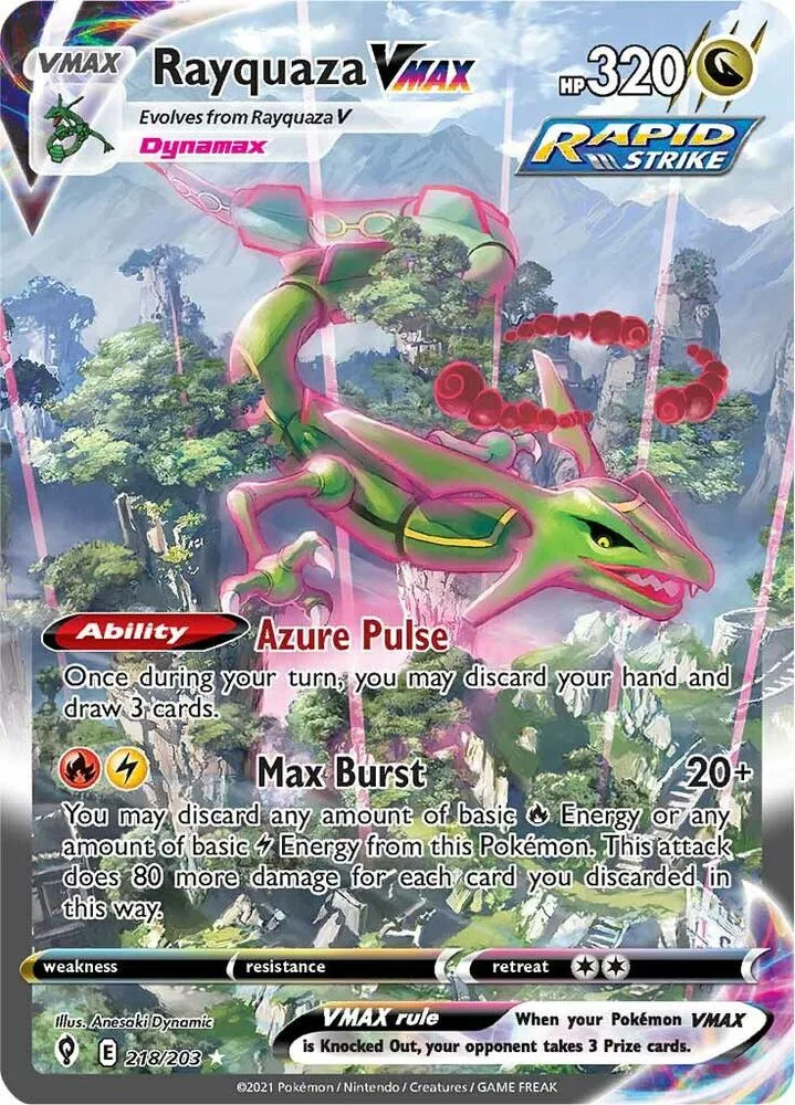 Rayquaza VMAX (Alternate Art Secret) Holofoil card