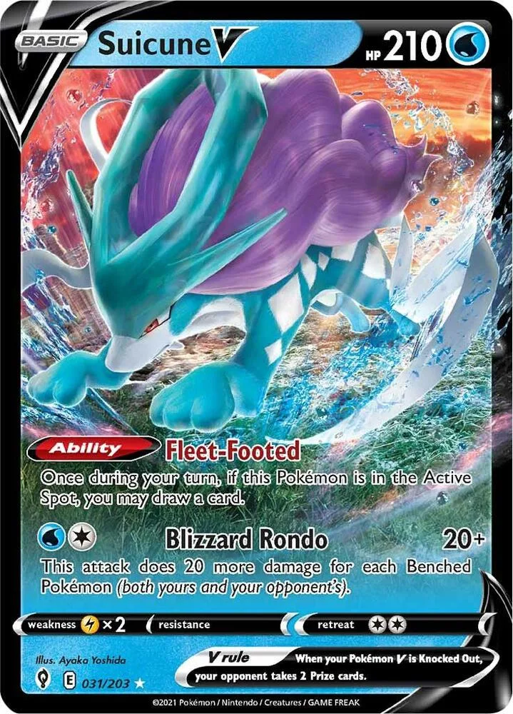 Suicune V card front