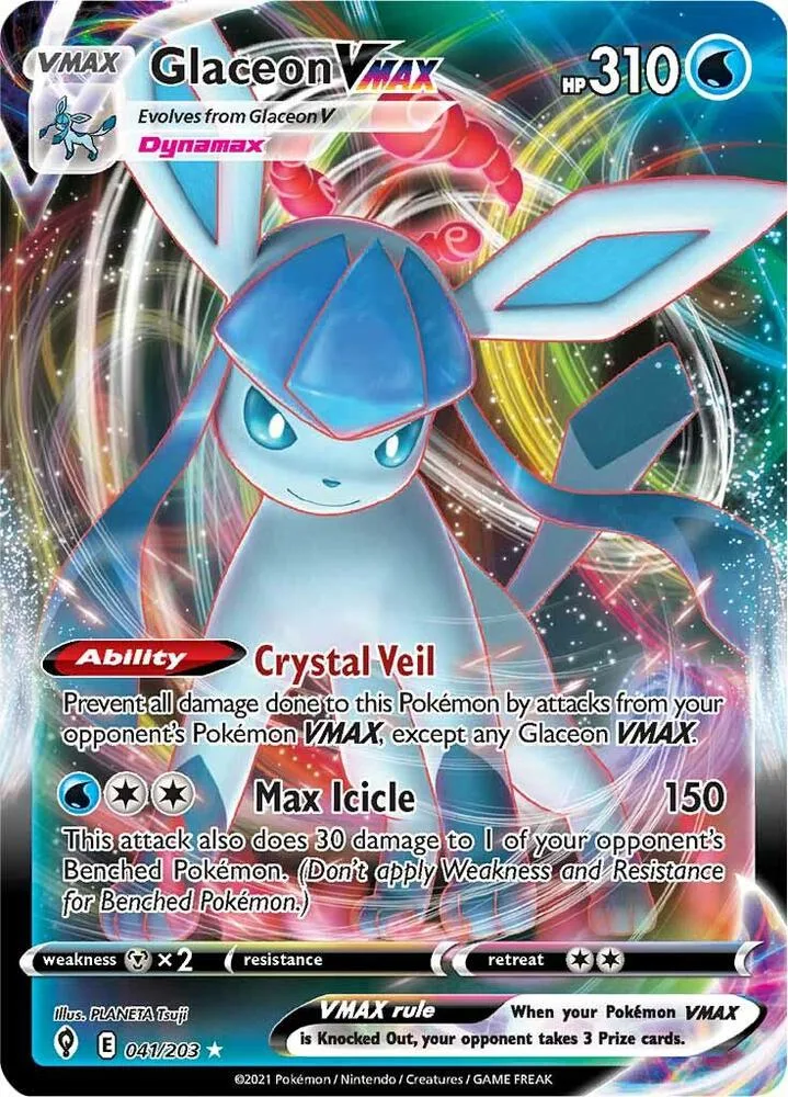 Glaceon VMAX card front