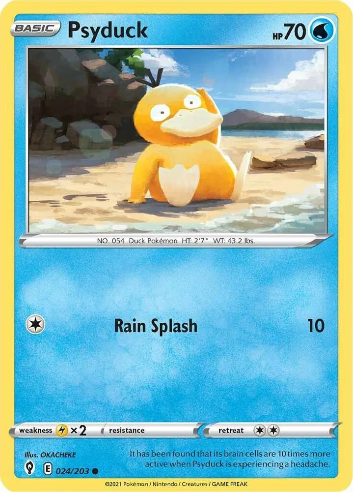 Psyduck card front