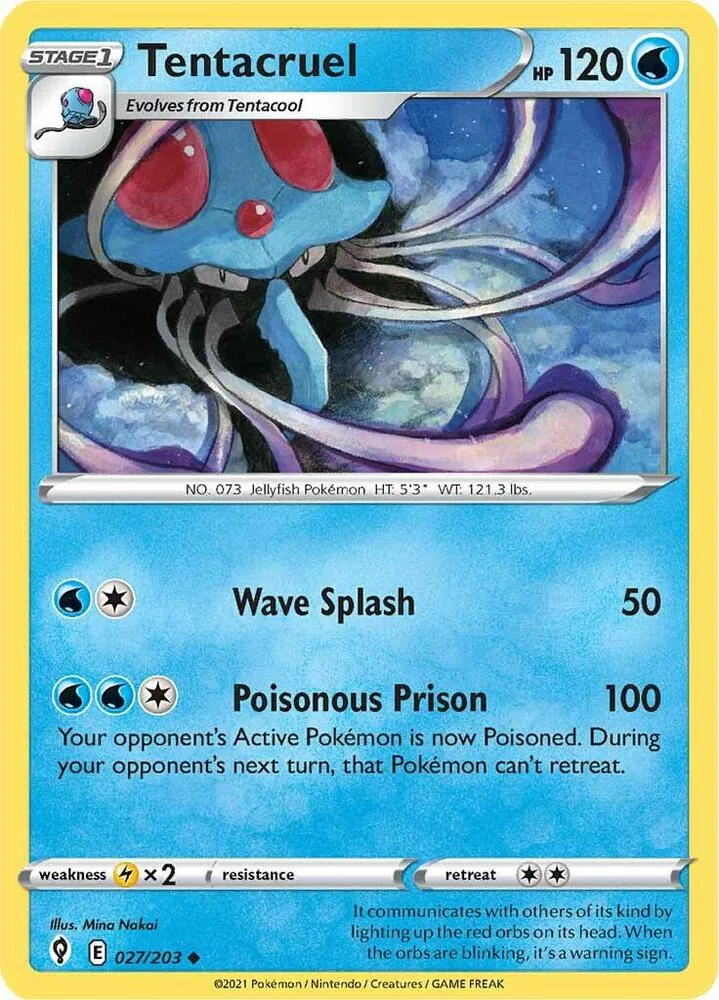 Tentacruel card front