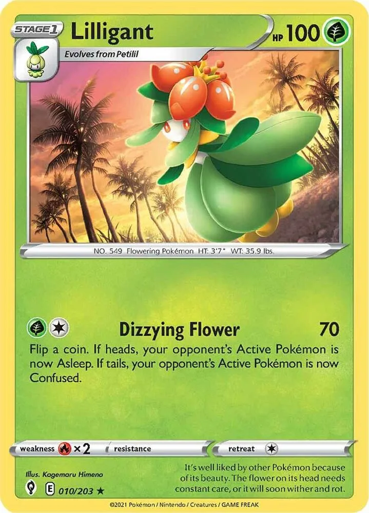 Lilligant card front