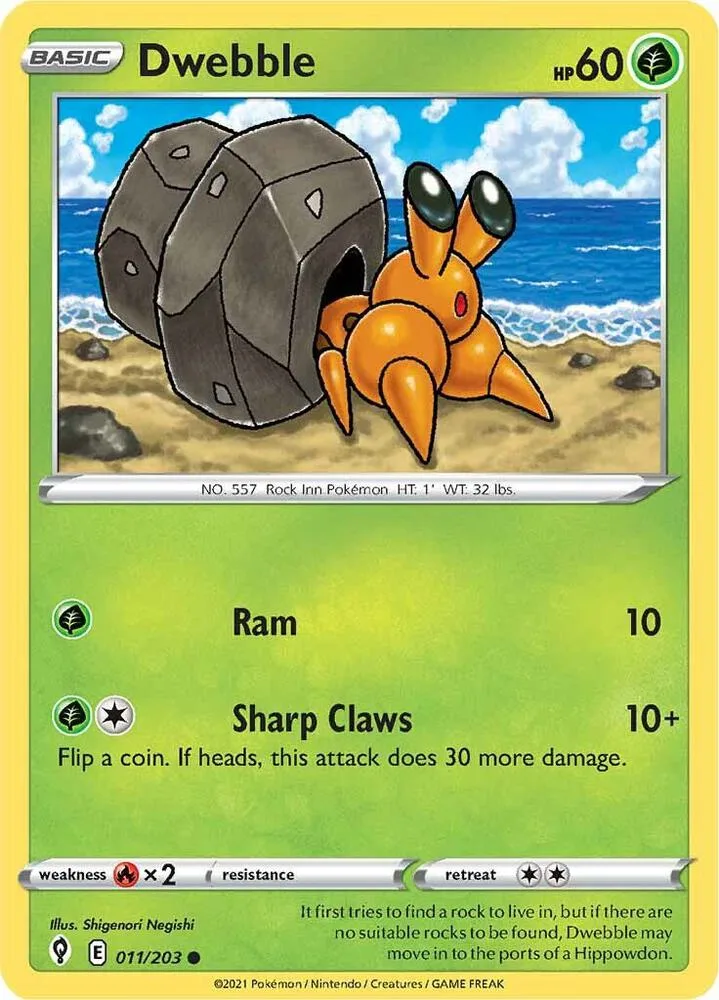 Dwebble card front