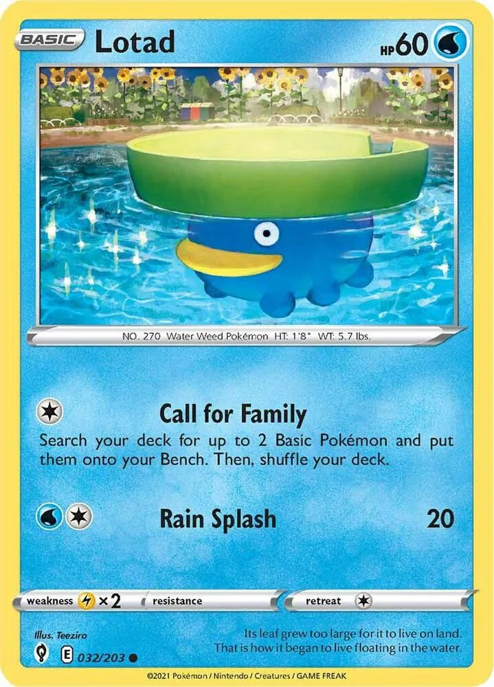 Lotad card front