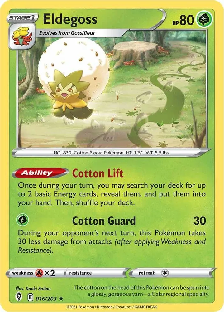 Eldegoss card front