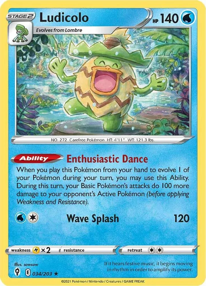 Ludicolo card front