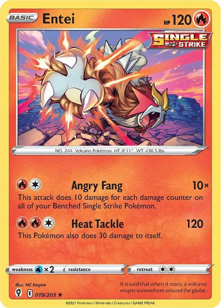 Entei card front