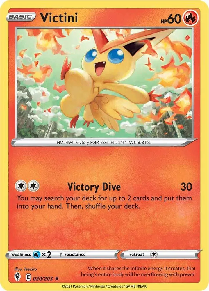Victini card front