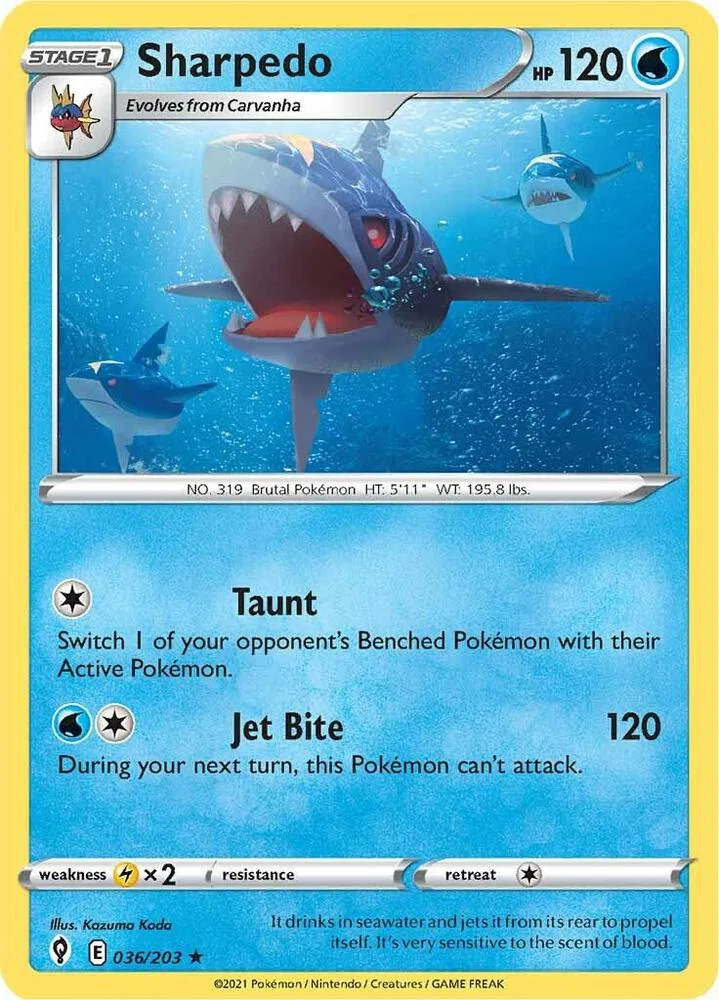 Sharpedo card front