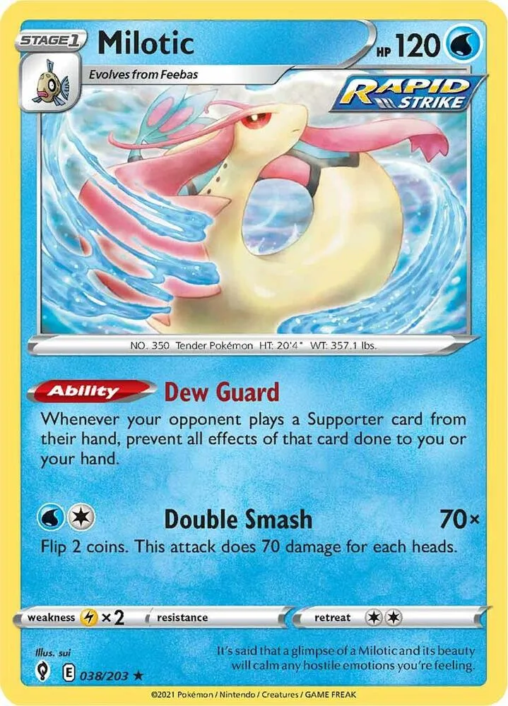 Milotic card front