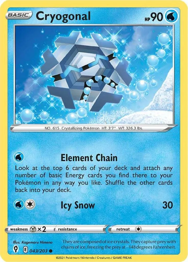 Cryogonal card front