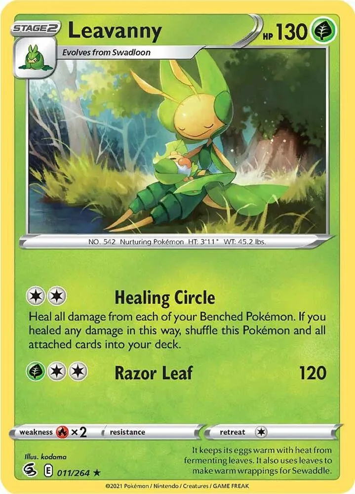 Leavanny card front