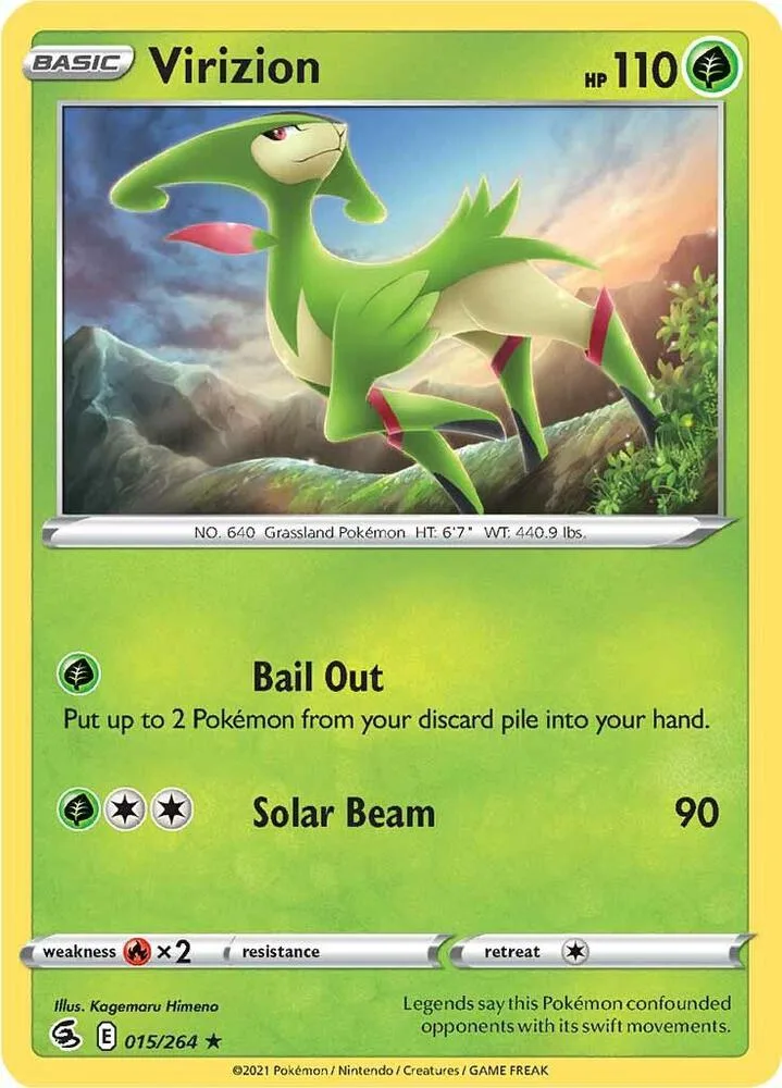 Virizion card front