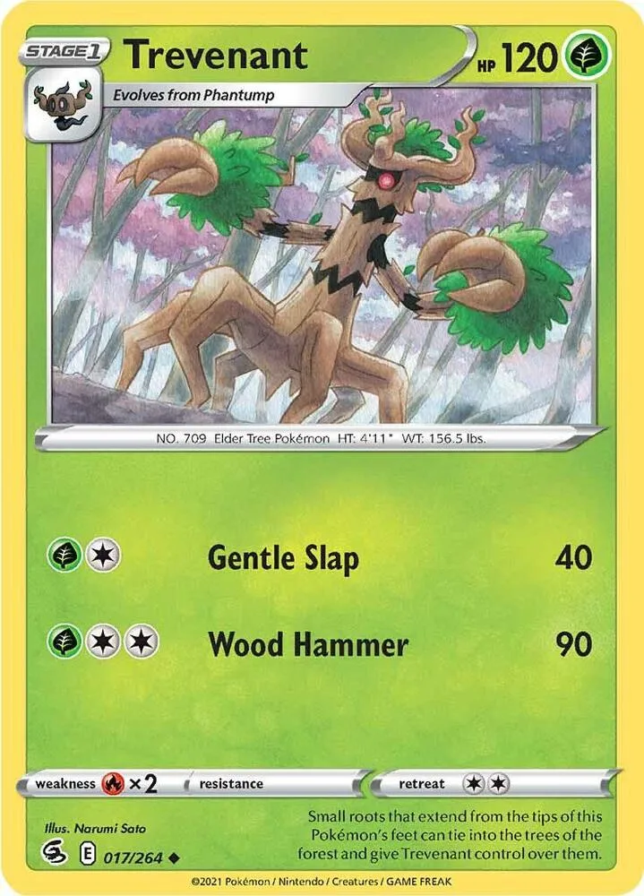 Trevenant card front