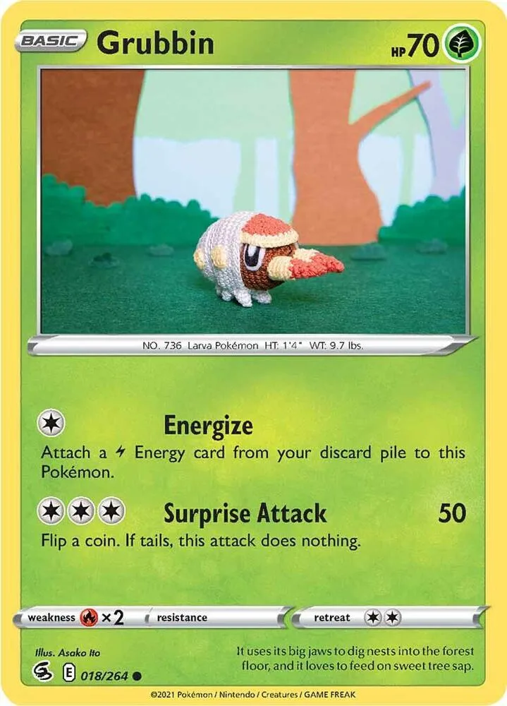 Grubbin card front