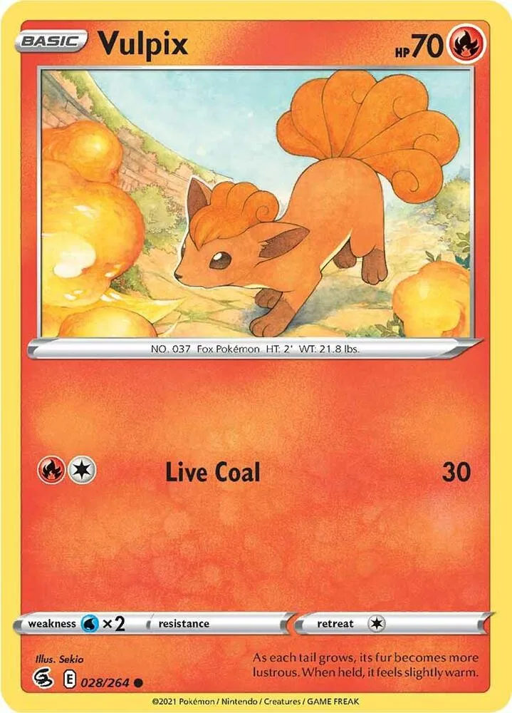 Vulpix card front
