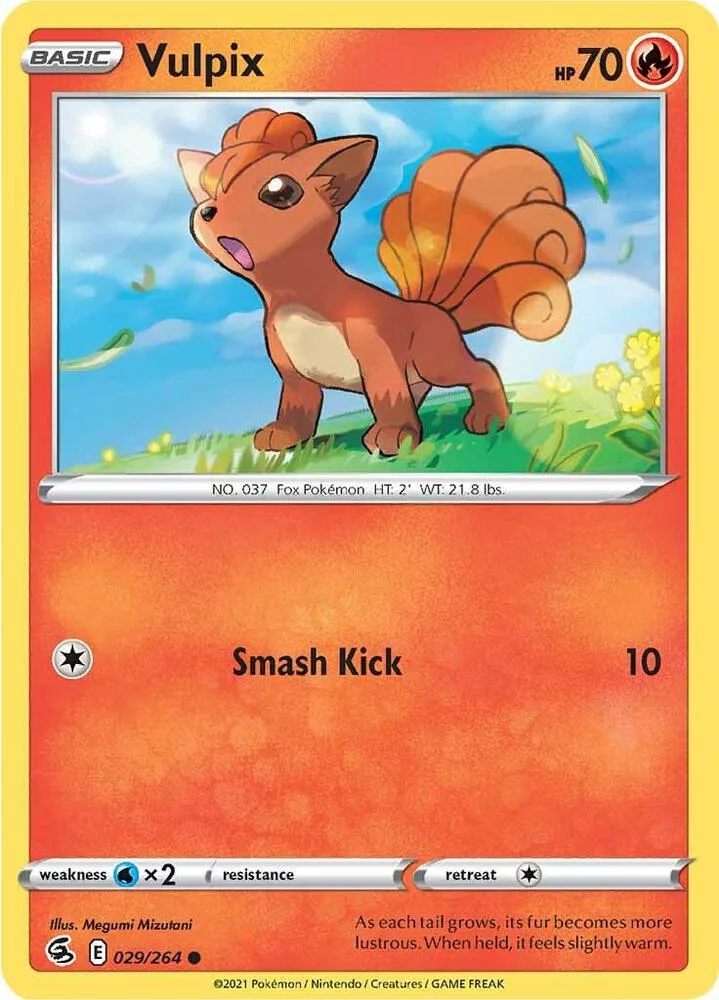 Vulpix card front