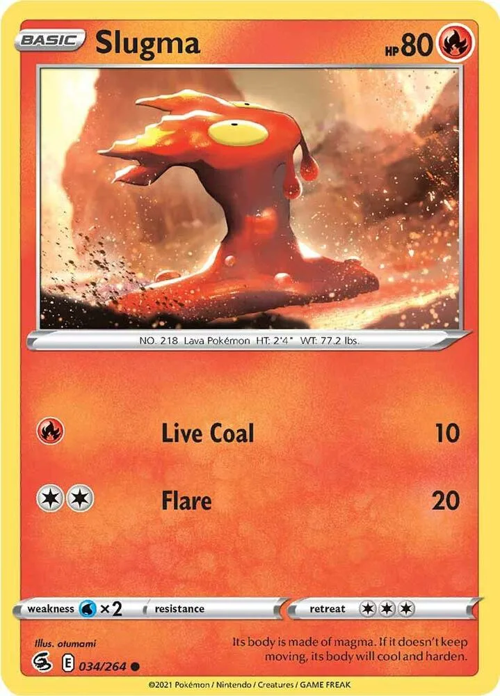 Slugma card front