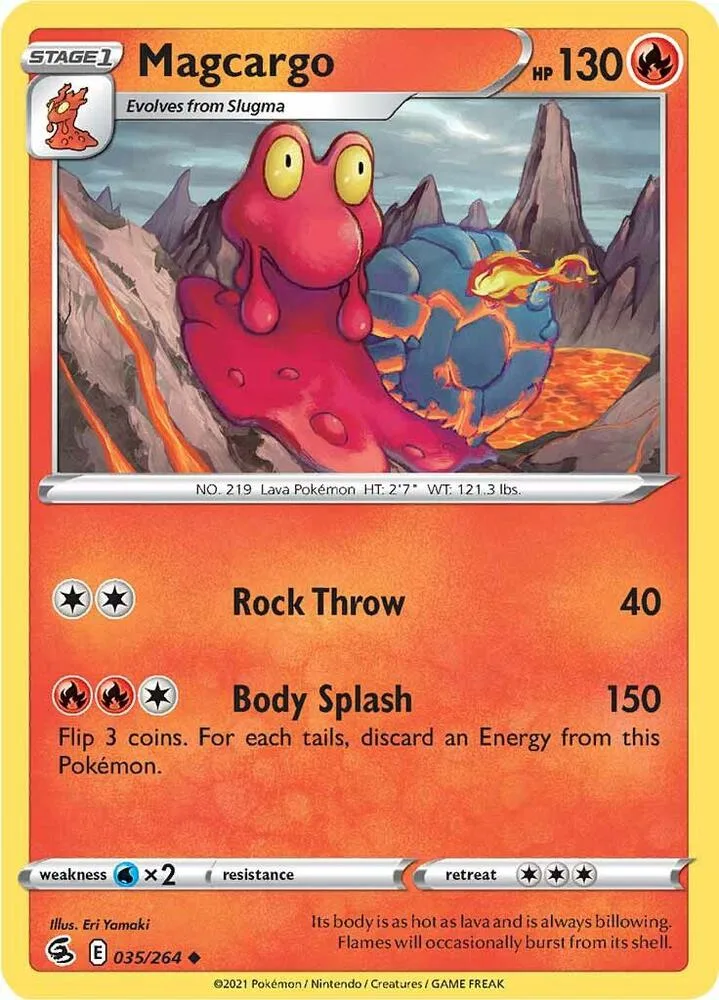 Magcargo card front