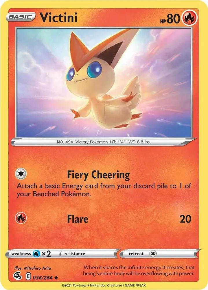 Victini card front