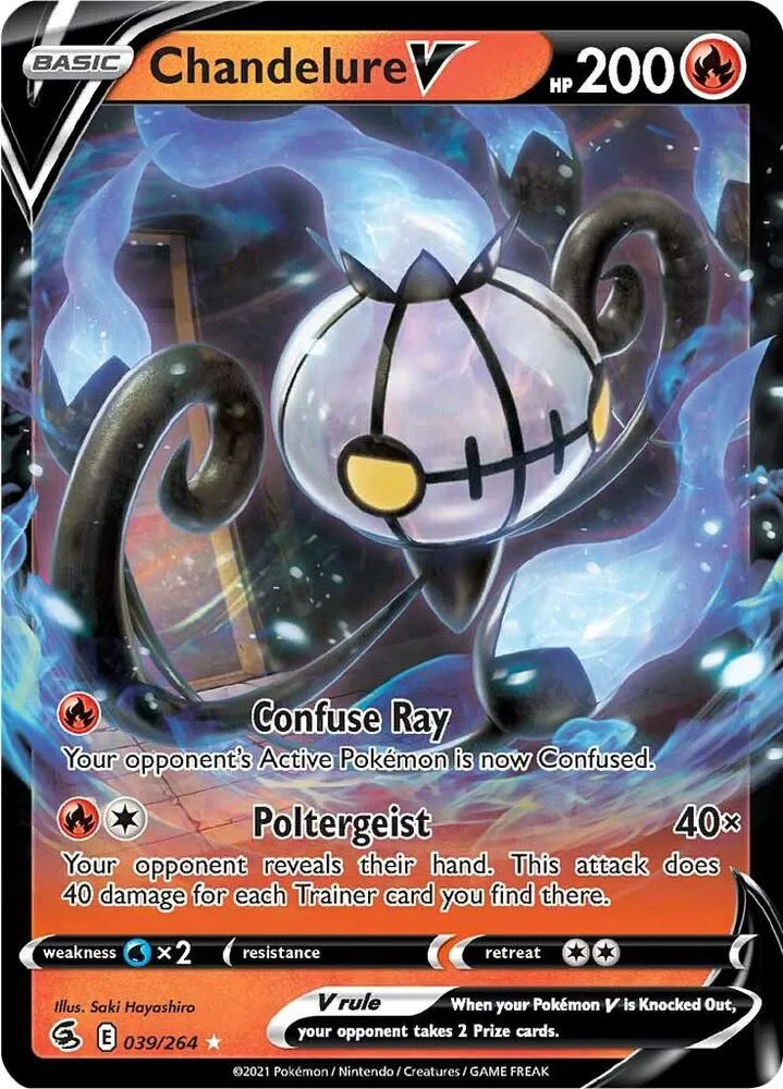 Chandelure V card front