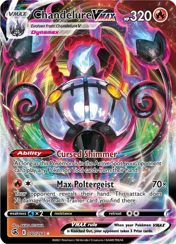 Chandelure VMAX card front