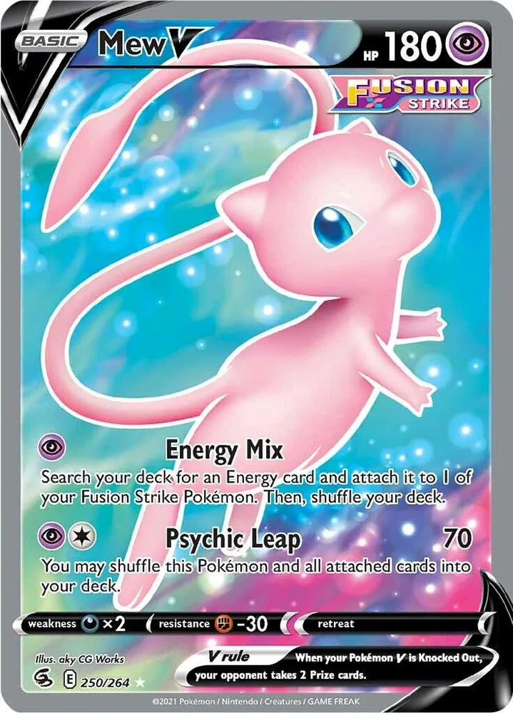 Mew V (Full Art) Holofoil card
