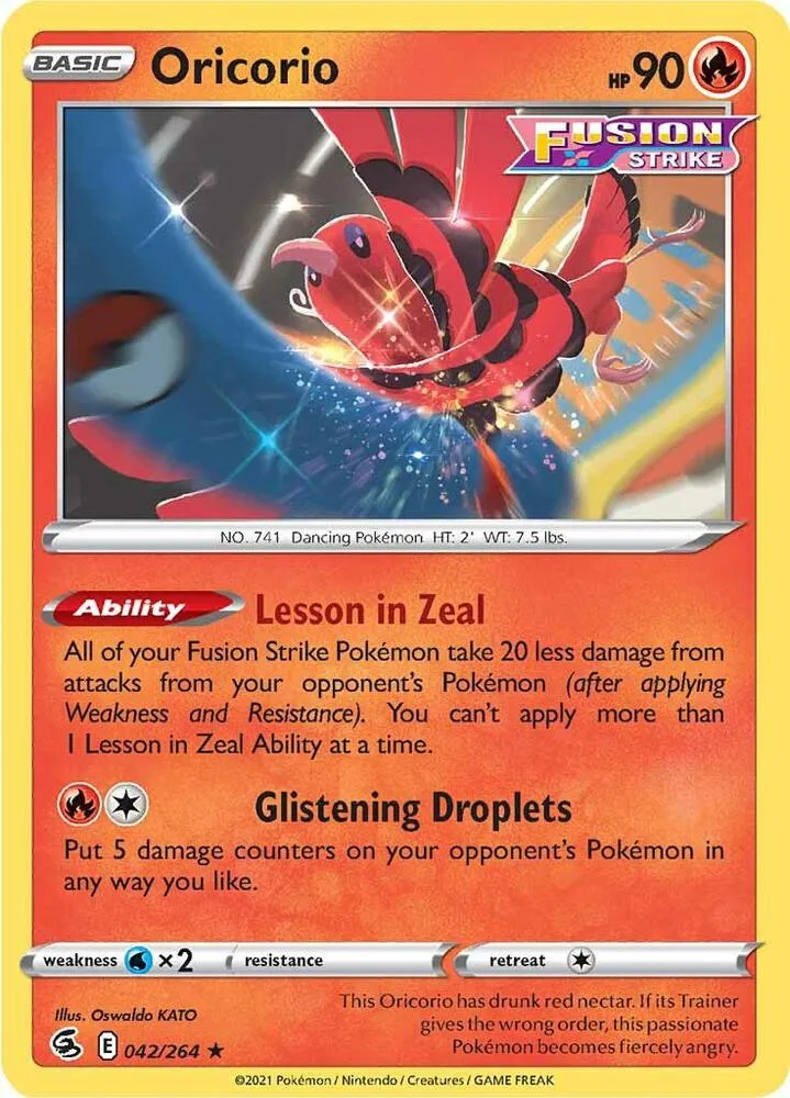 Oricorio card front