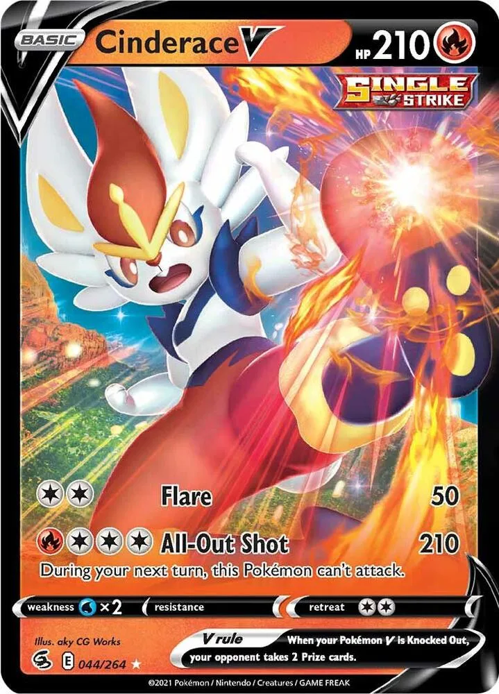 Cinderace V card front