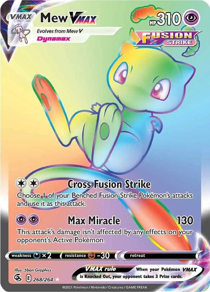 Mew VMAX (Secret) Holofoil card