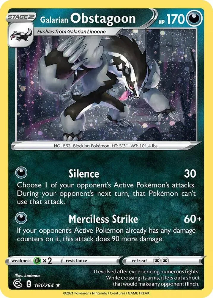 Galarian Obstagoon (Cosmos Holo) thumbnail