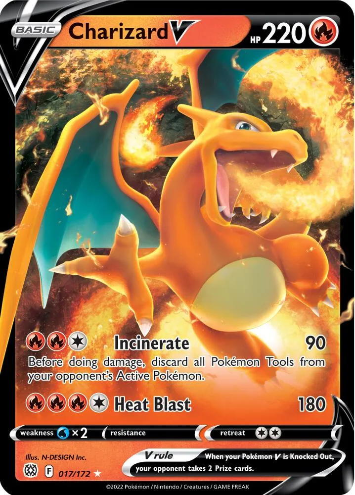 Charizard V card front