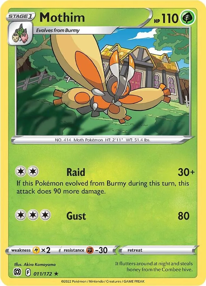 Mothim card front