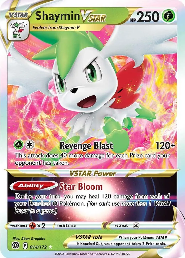 Shaymin VSTAR card front