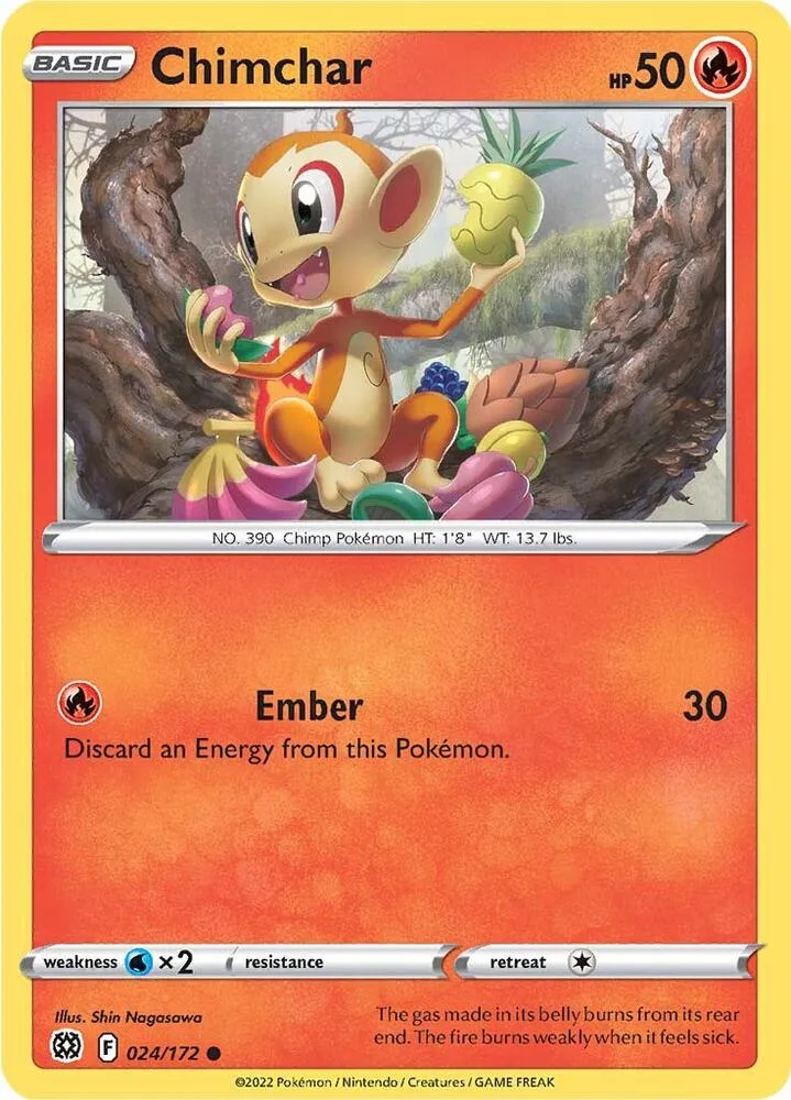 Chimchar card front