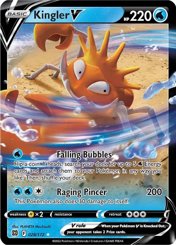 Kingler V card front
