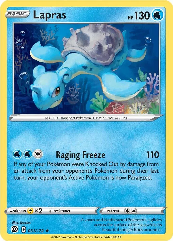 Lapras card front