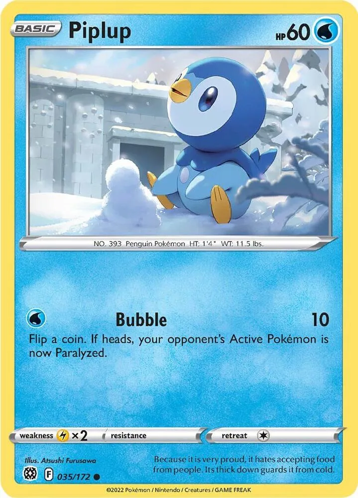 Piplup card front