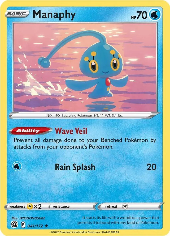 Manaphy card front
