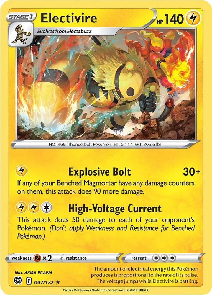Electivire card front