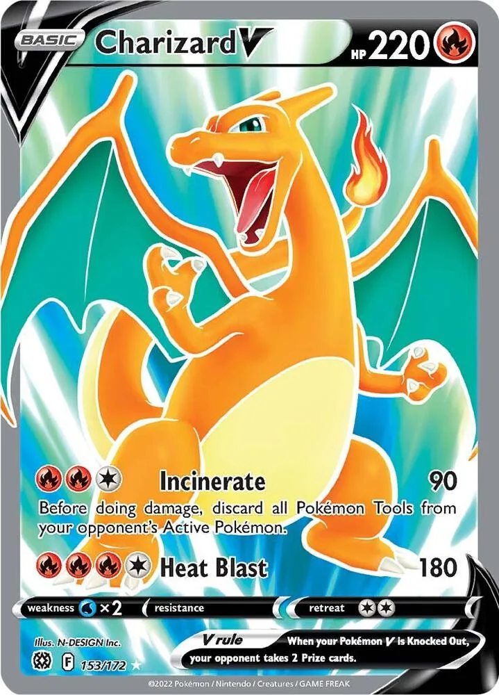 Charizard V (Full Art) Holofoil card