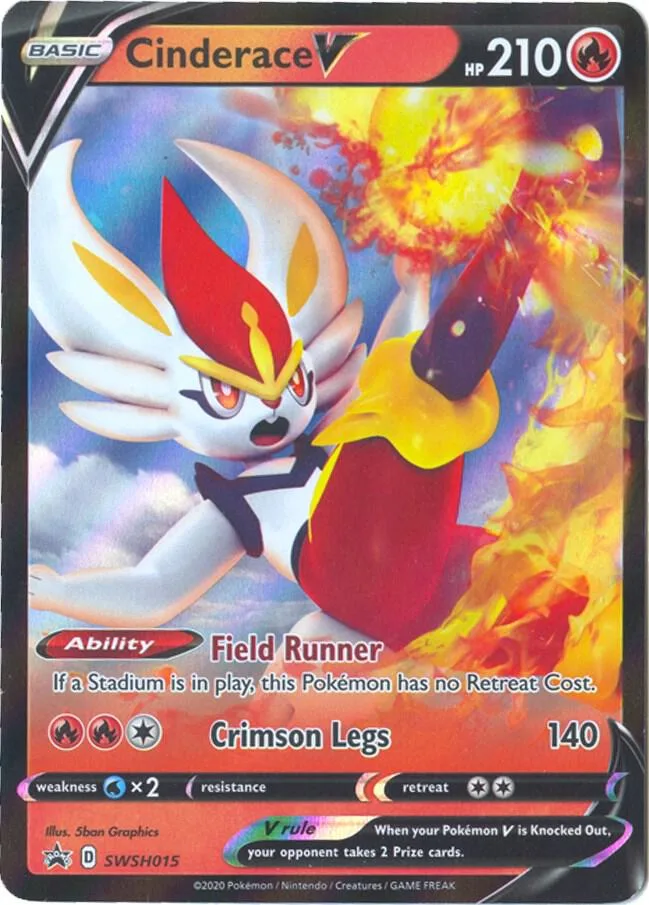 Cinderace V card front