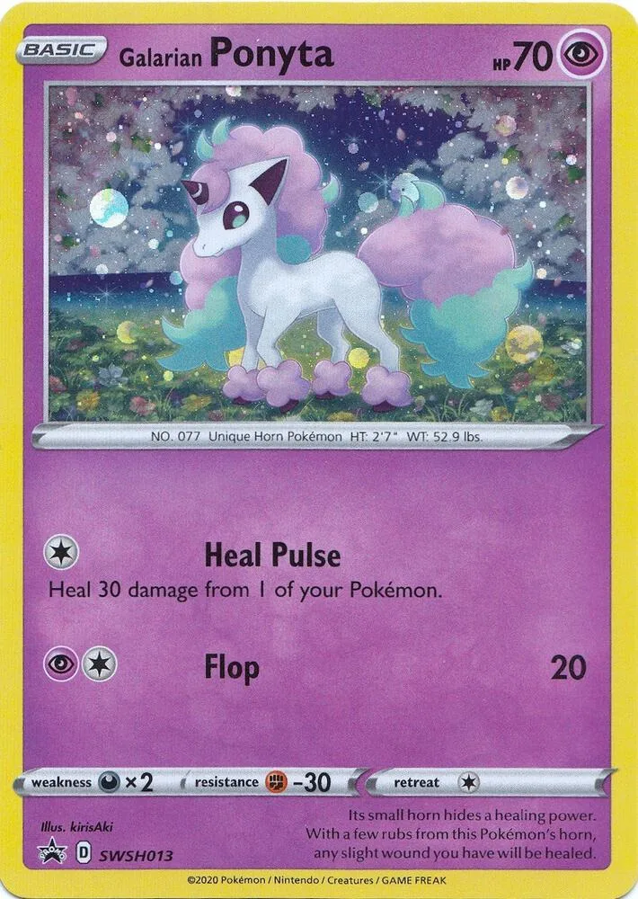 Galarian Ponyta card front