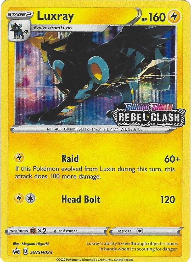 Luxray (Prerelease) card front