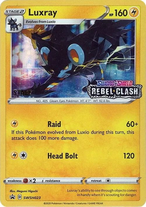 Luxray (Prerelease) [Staff] card front