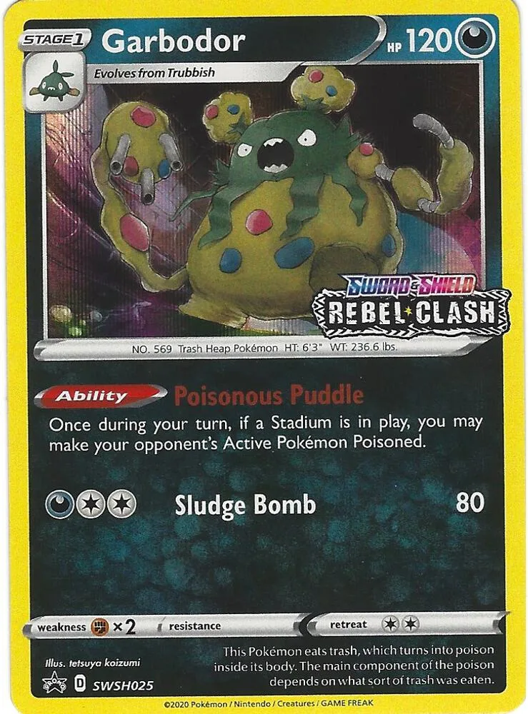 Garbodor (Prerelease) card front