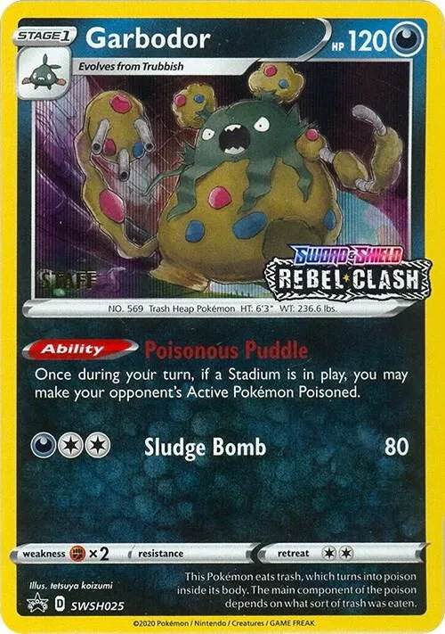 Garbodor (Prerelease) [Staff] card front