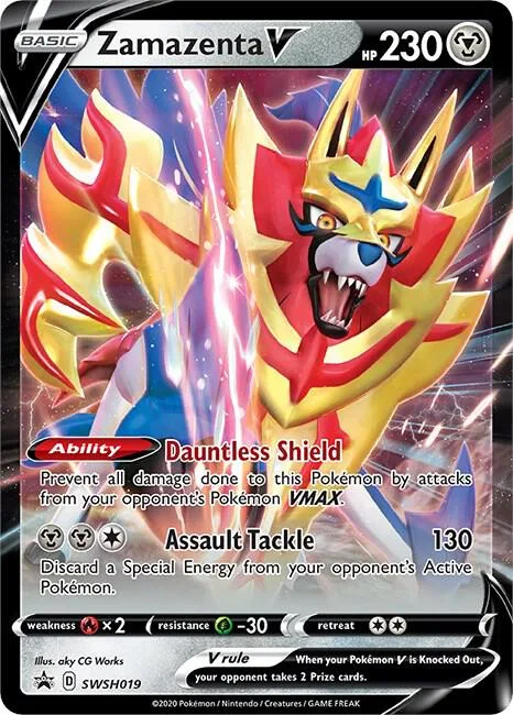 Zamazenta V card front
