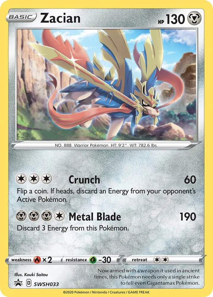 Zacian card front