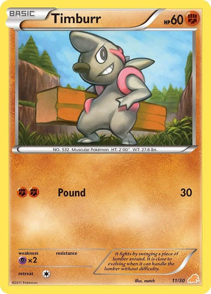 Timburr (#11) card front